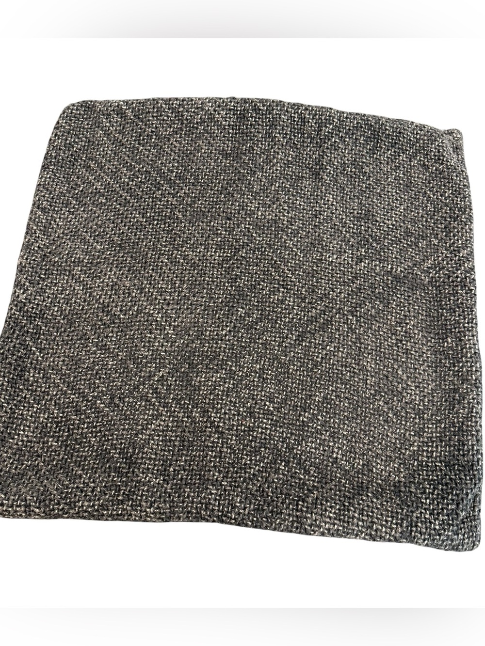 Pottery Barn throw pillow case woven dark gray 
20x20 single case only